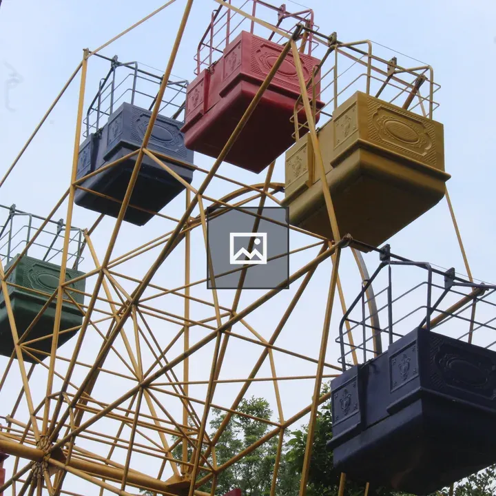 Ferris wheel seen from below