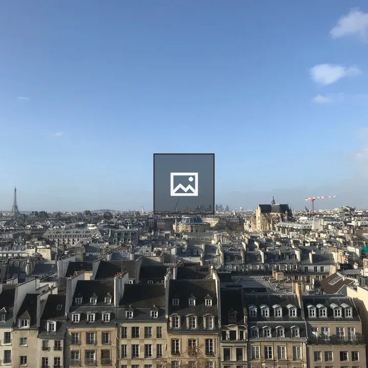Paris landmarks view from Centre Pompidou