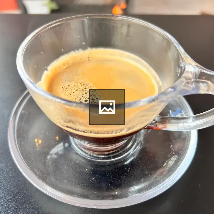 Single shot black coffee