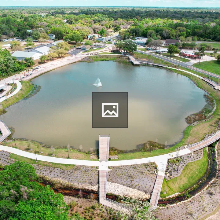Aerial Park and Lake in Oviedo