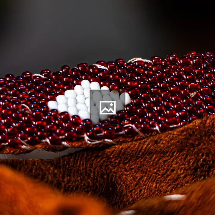 Beaded bracelet close-up