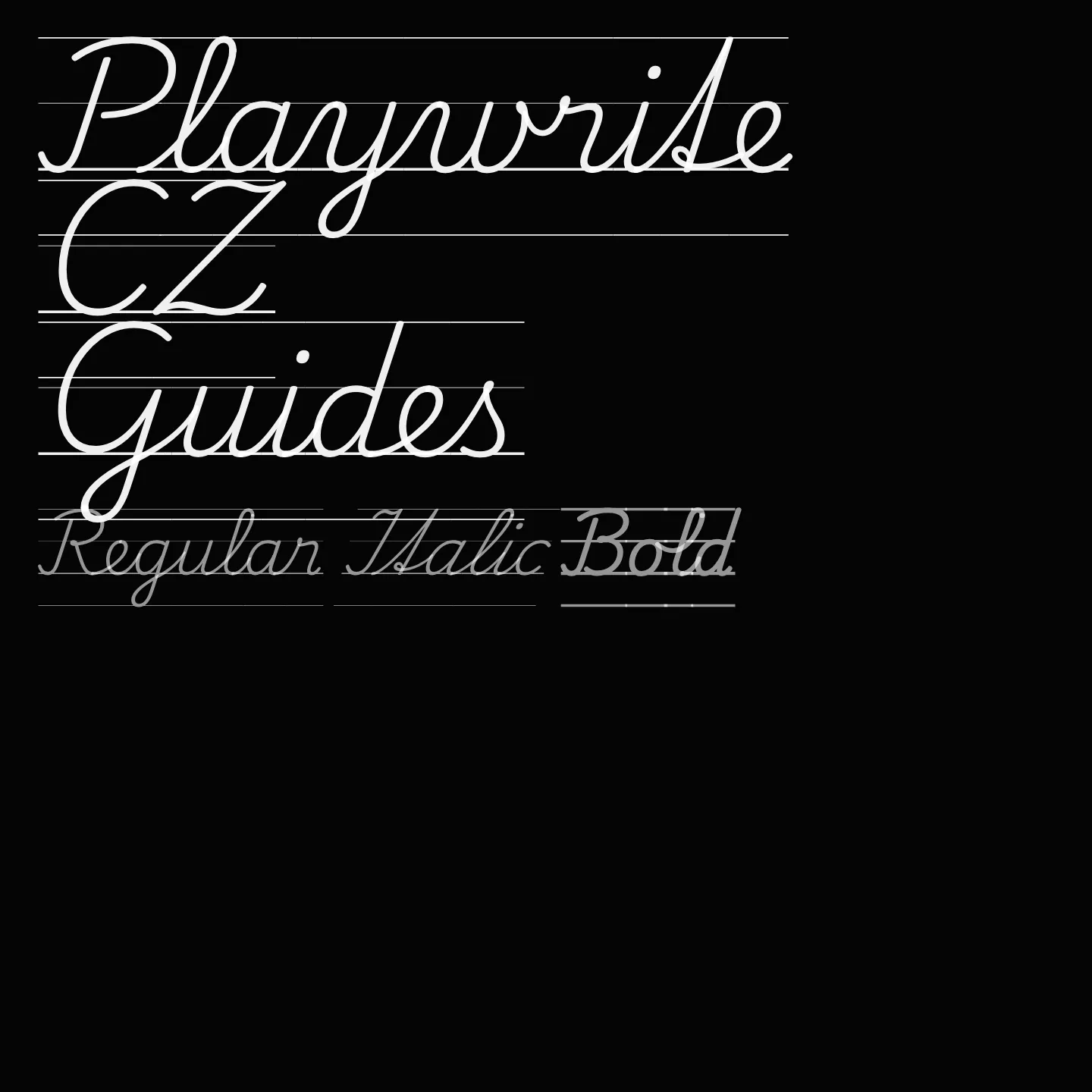 Playwrite CZ Guides