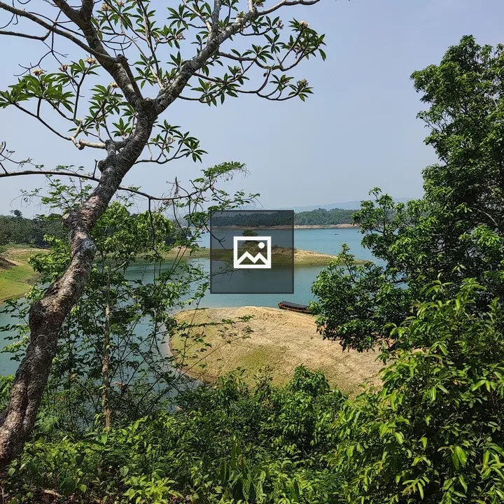 A sunny day at Kaptai Lake island