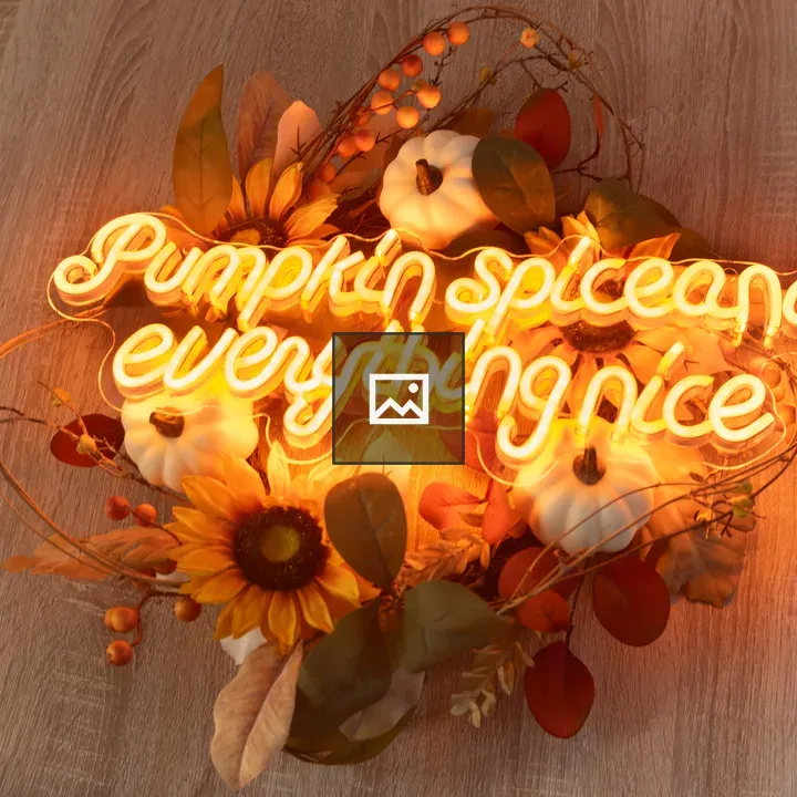 Neon Pumpkin Spice Sign