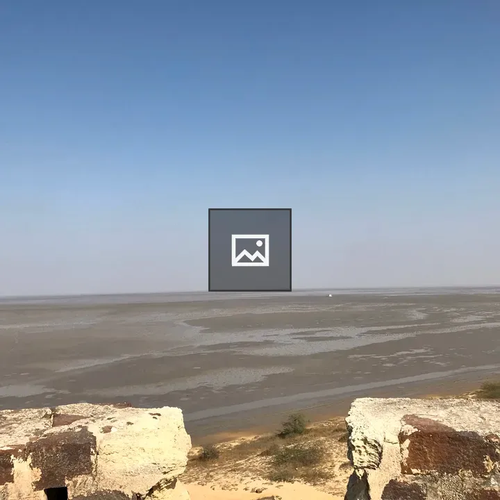 Natural Sky with Rock and Water