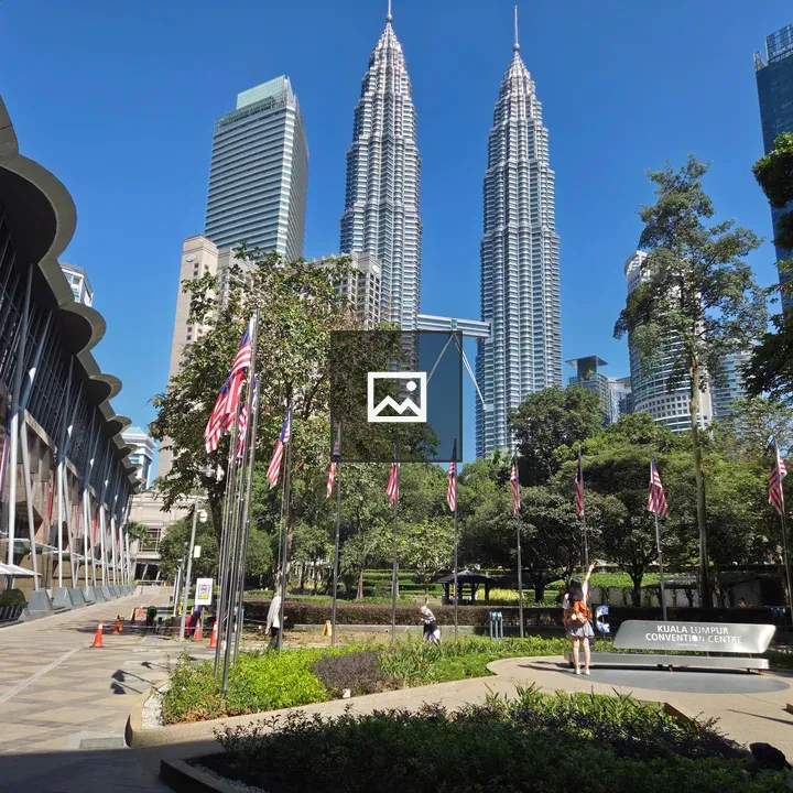 Petronas Towers in Kuala Lumpur Park