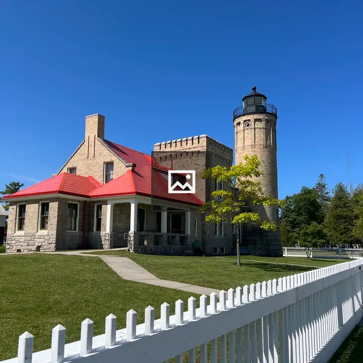 Lighthouse in the Straits of Mackinac