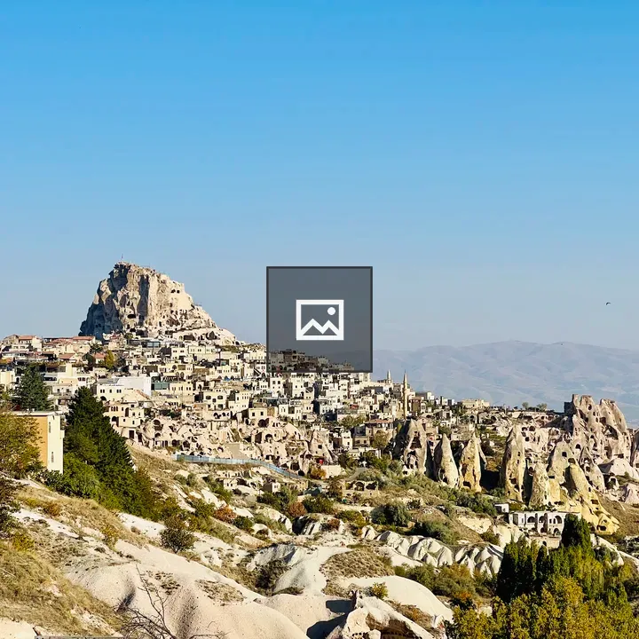 Cappadocia village hillside view