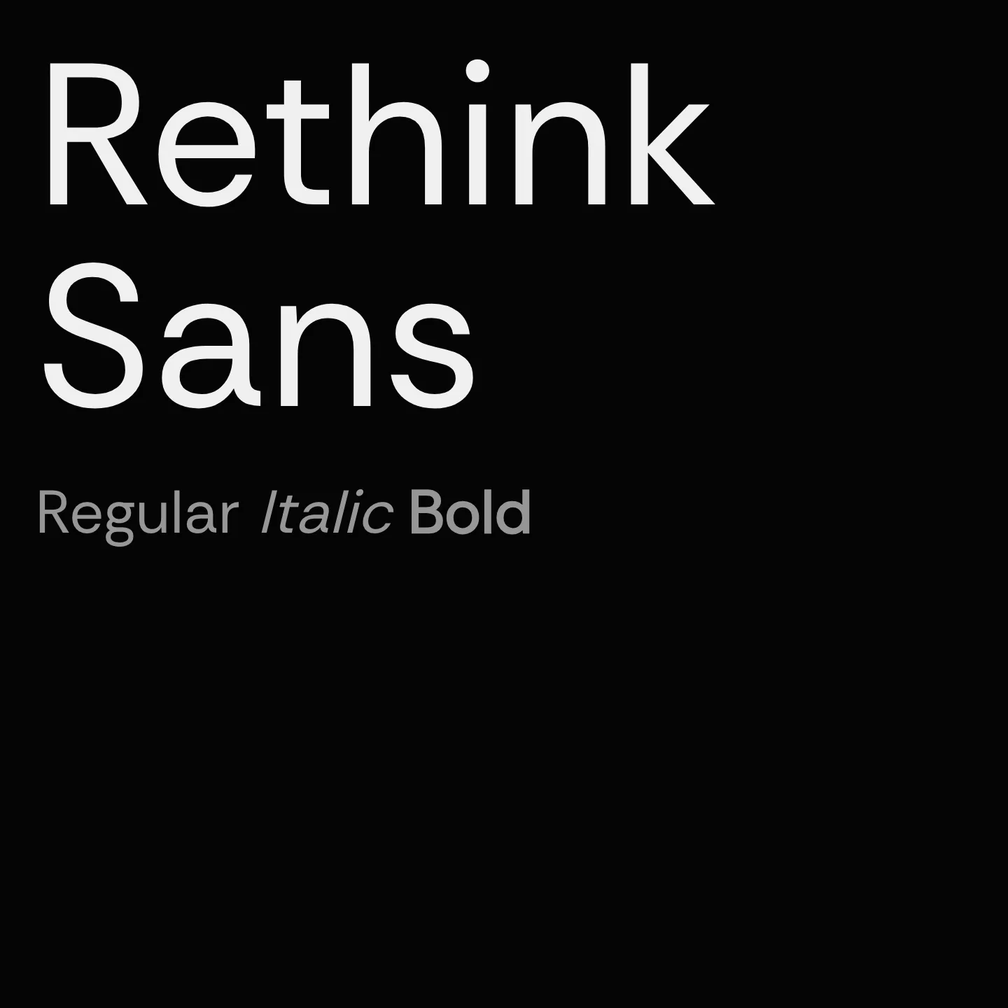 Rethink Sans