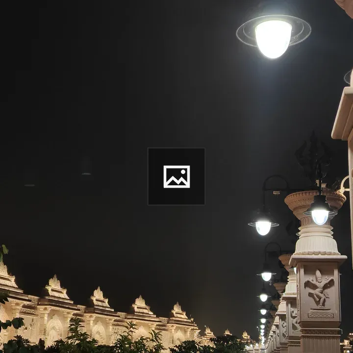 Night-lit Architectural Walkway