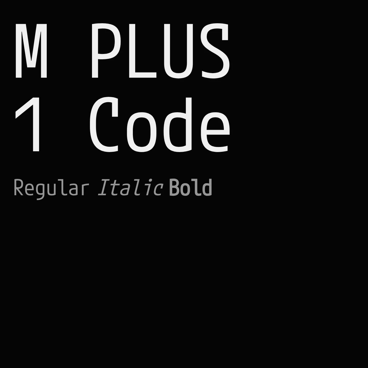 M PLUS 1 Code