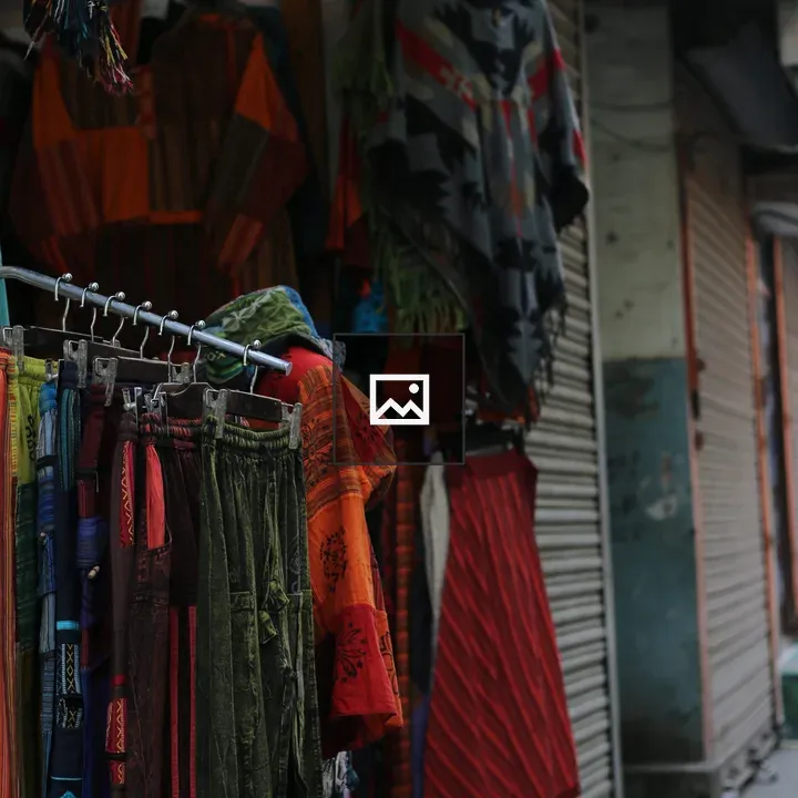 Street Market Garments Display