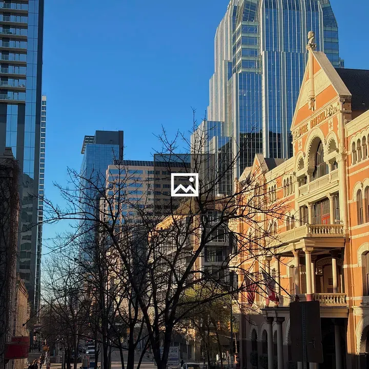 City Street with Mixed Architecture
