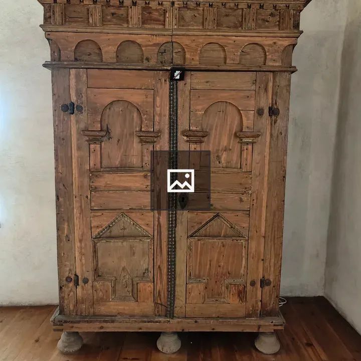 Ornate vintage wooden cabinet