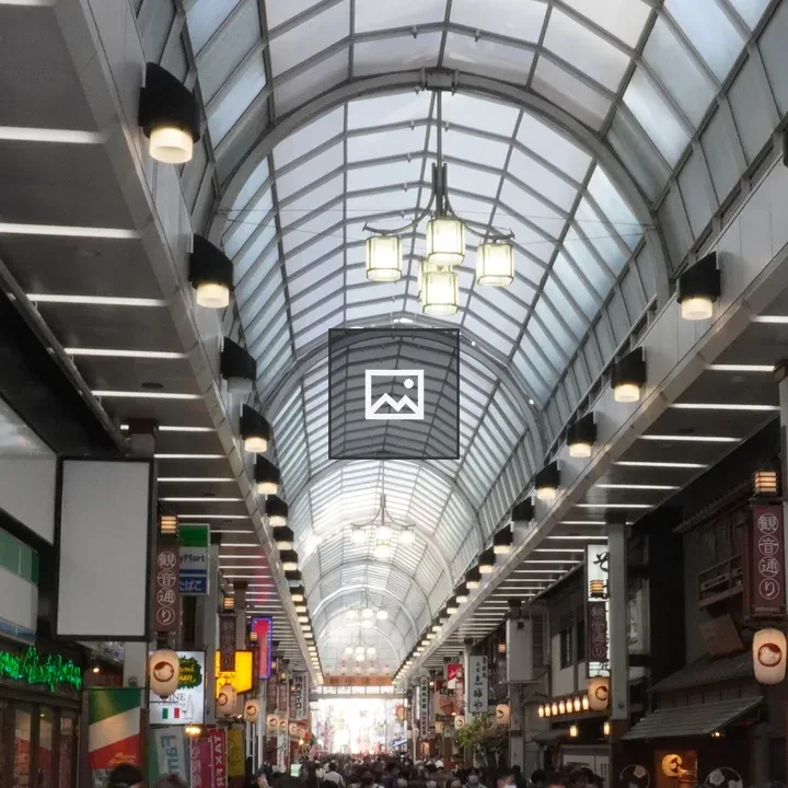 Shopping Street Arcade in Asakusa