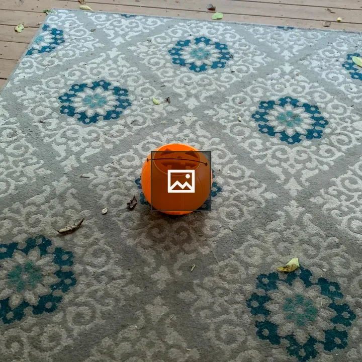 Empty jack-o-lantern basket