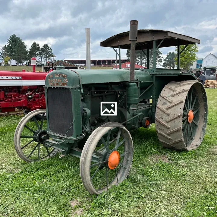 Antique steam tractor