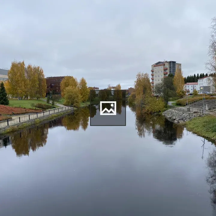 Autumn river view in Seinäjoki