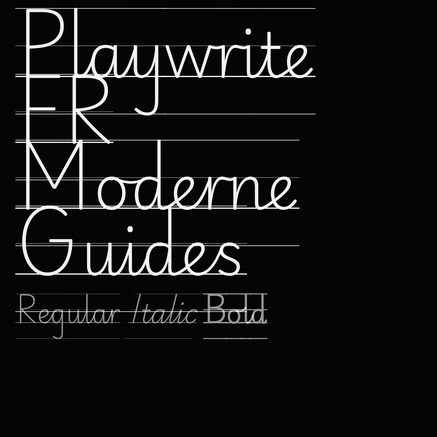 Playwrite FR Moderne Guides