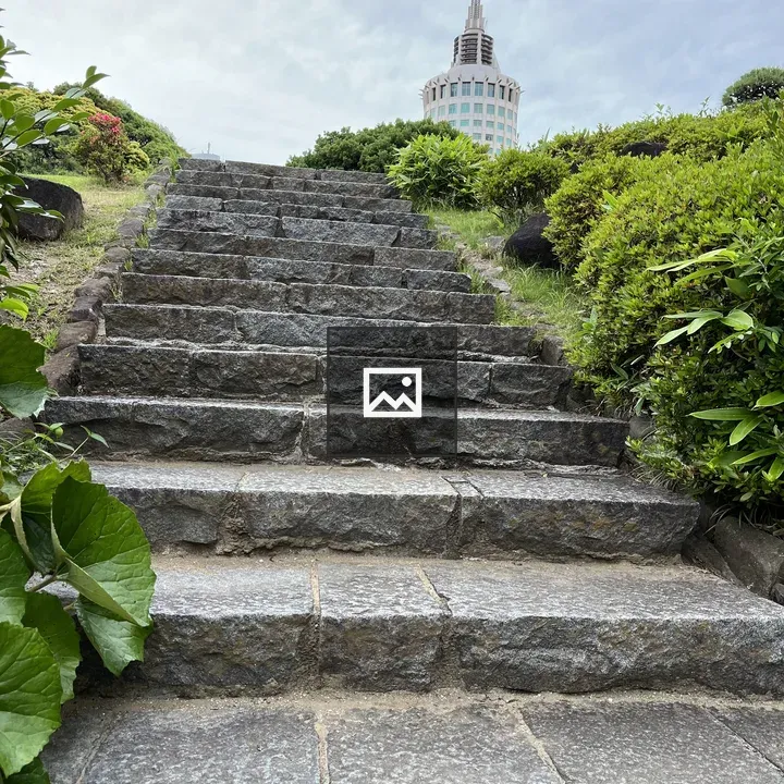 Stone Staircase in Garden