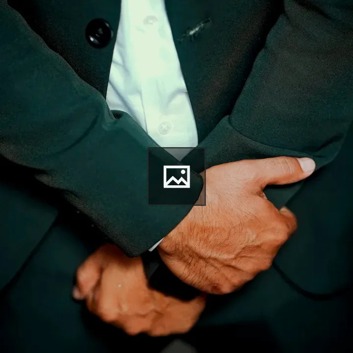Close up of person in suit