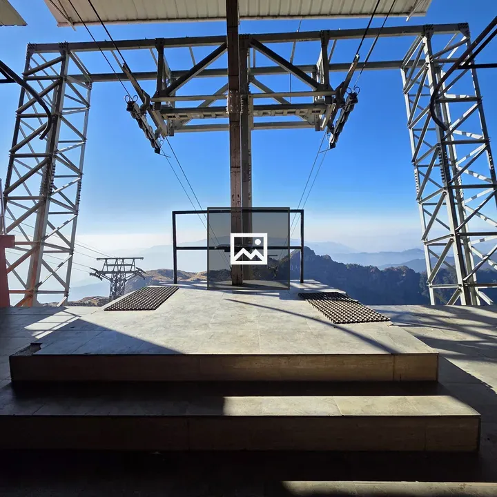 Zip Line Platform with Metal Framework