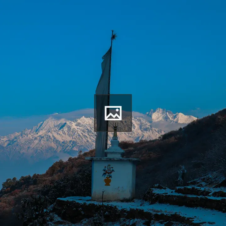 Small Buddhist temple in Nepal