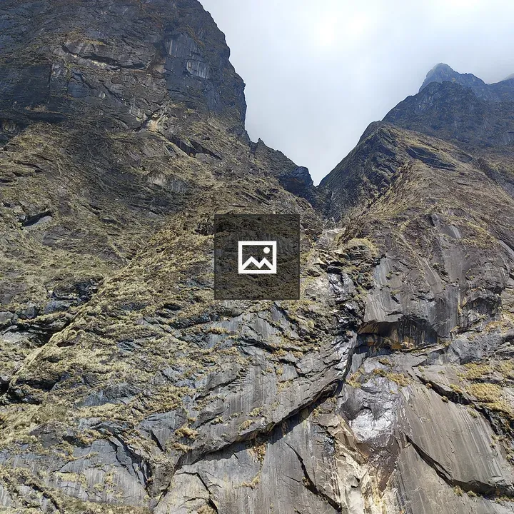 Steep rocky mountainside