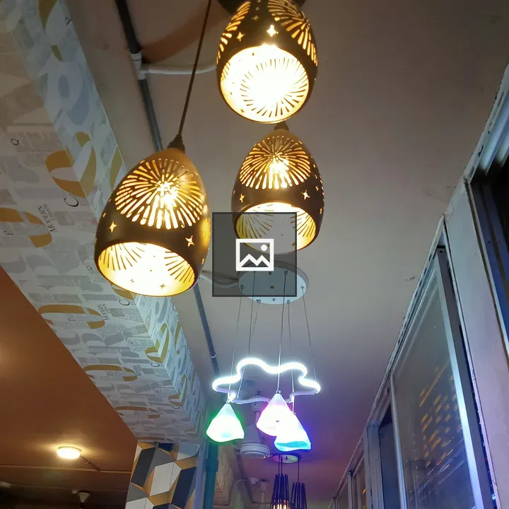 Interior lighting in a Dhaka restaurant