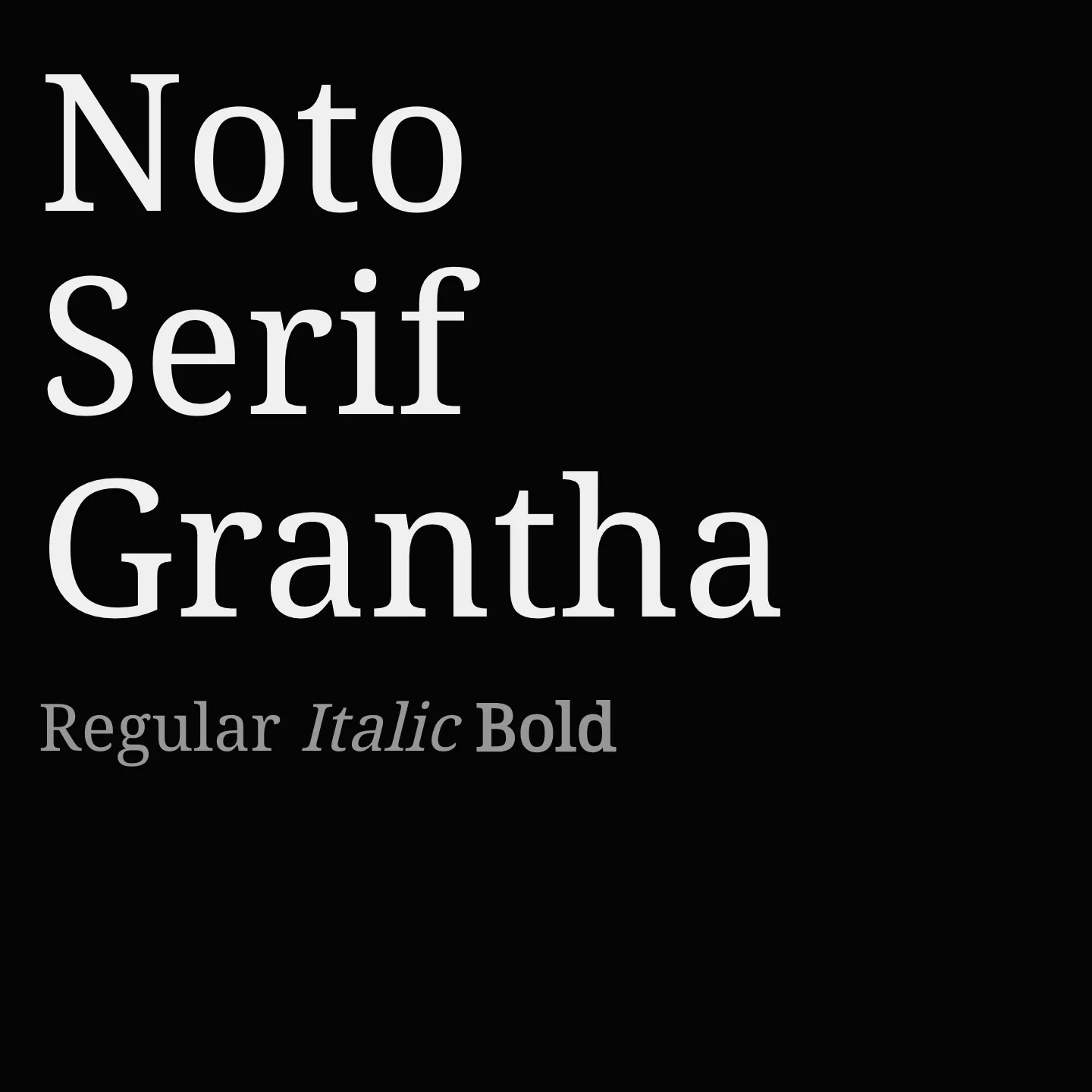 Noto Serif Grantha