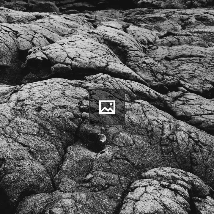 Black lava rock surface