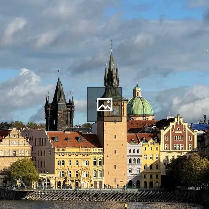 Old Town Water Tower and Vltava River
