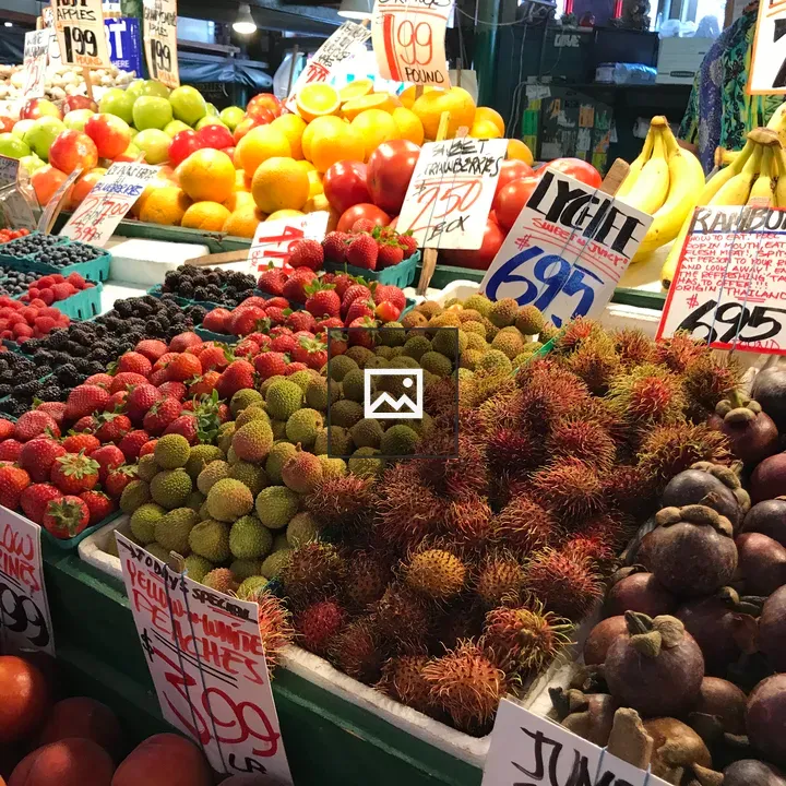 Fruit stand at Pike Place Market