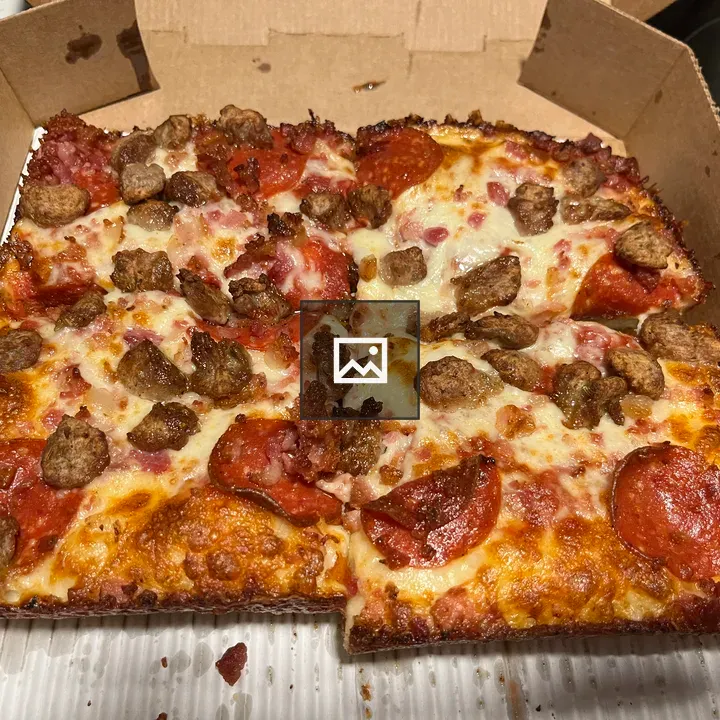 Pizza with Pepperoni and Sausage