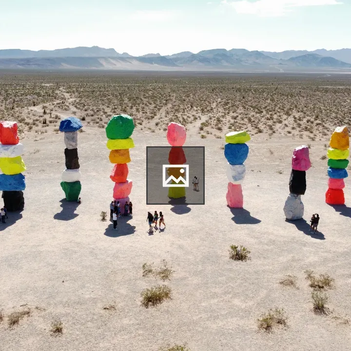 Painted Rocks Art Display