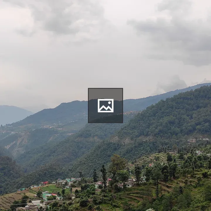 Valley View Between Mountains