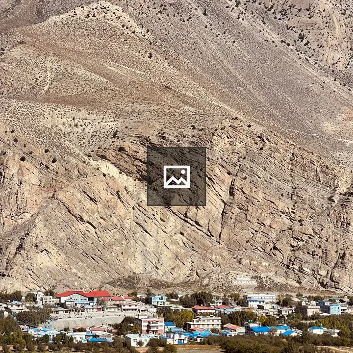 Jomsom Village at Mountain Foot