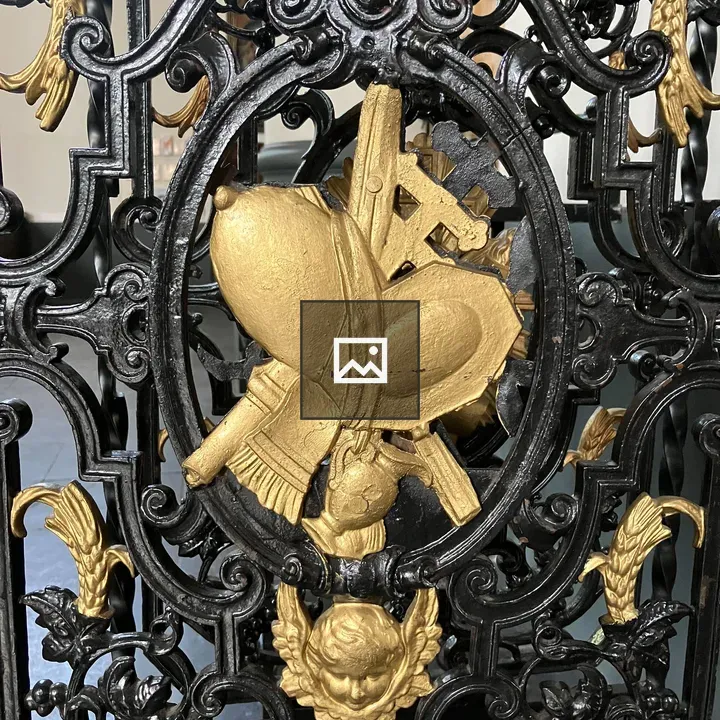 Symbol on an iron church gate