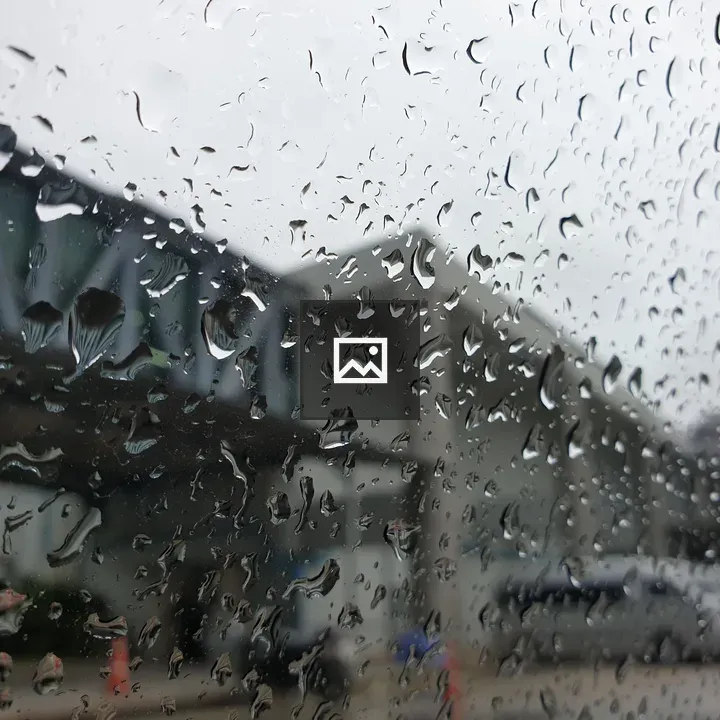 Rainy Window Droplets View