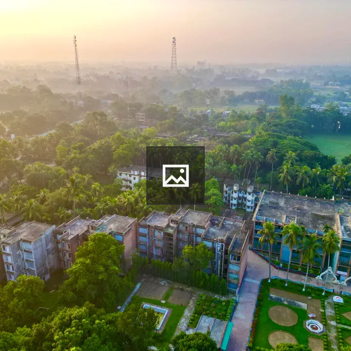 Drone landscape of polytechnic institute