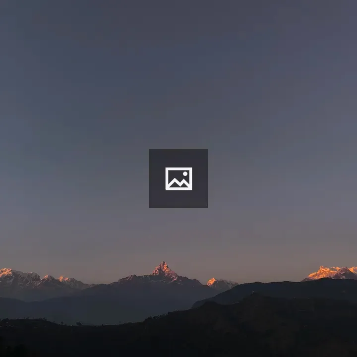 Majestic mountains at twilight