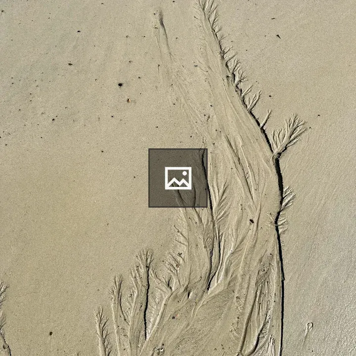 Rill marks in sand