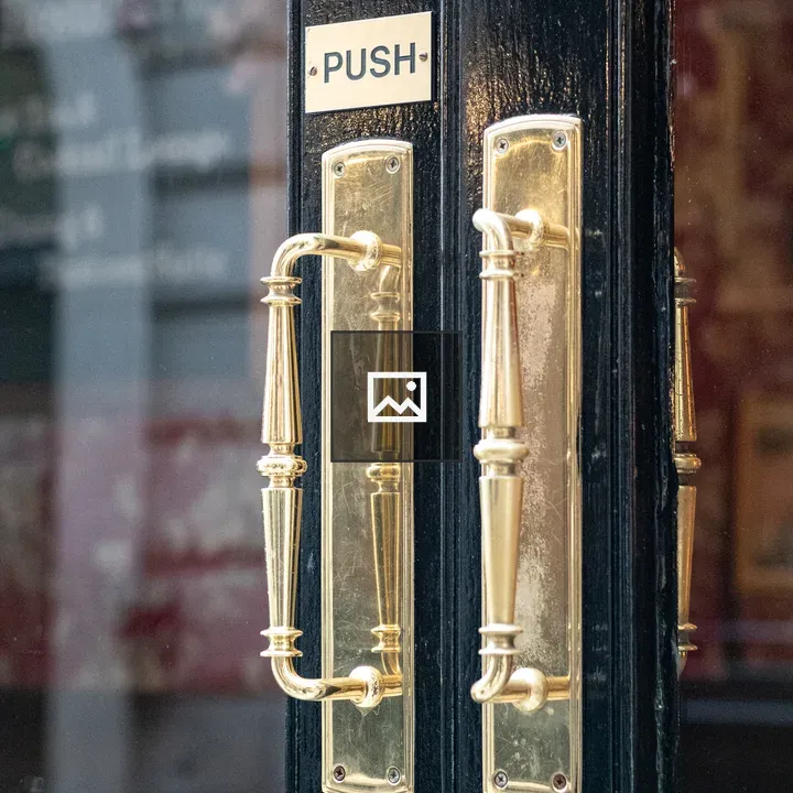 Door handle close-up