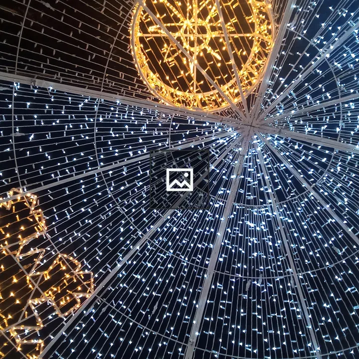 Christmas Tree Made of Lights
