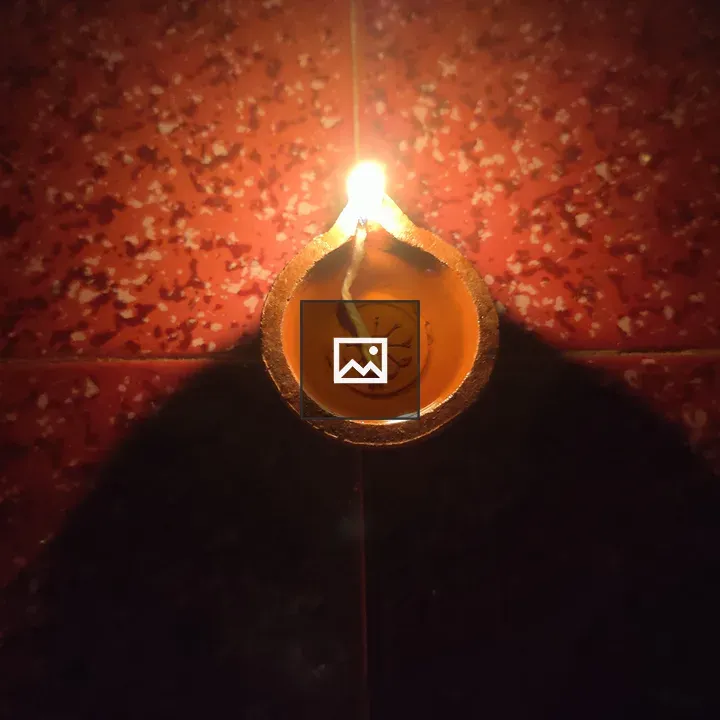 Diya illuminating the night