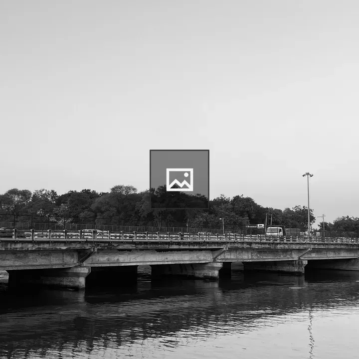 Concrete bridge over water