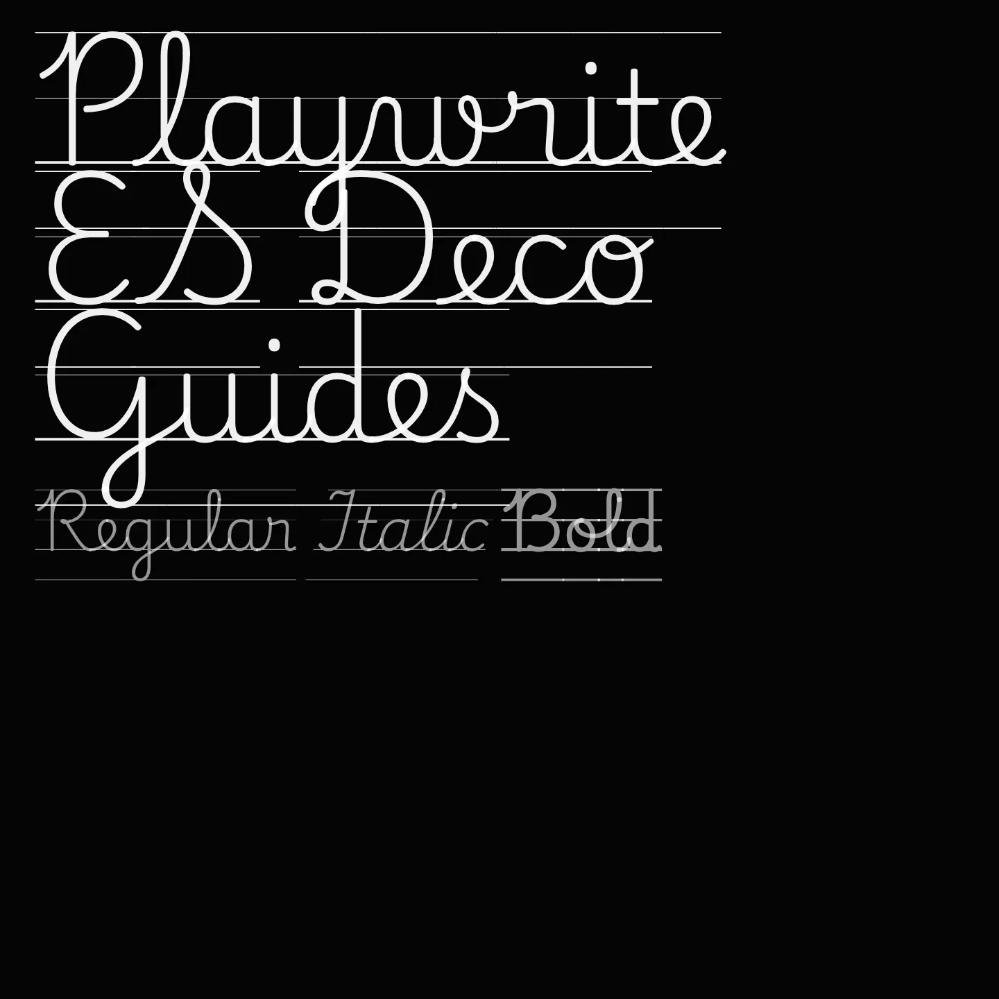 Playwrite ES Deco Guides