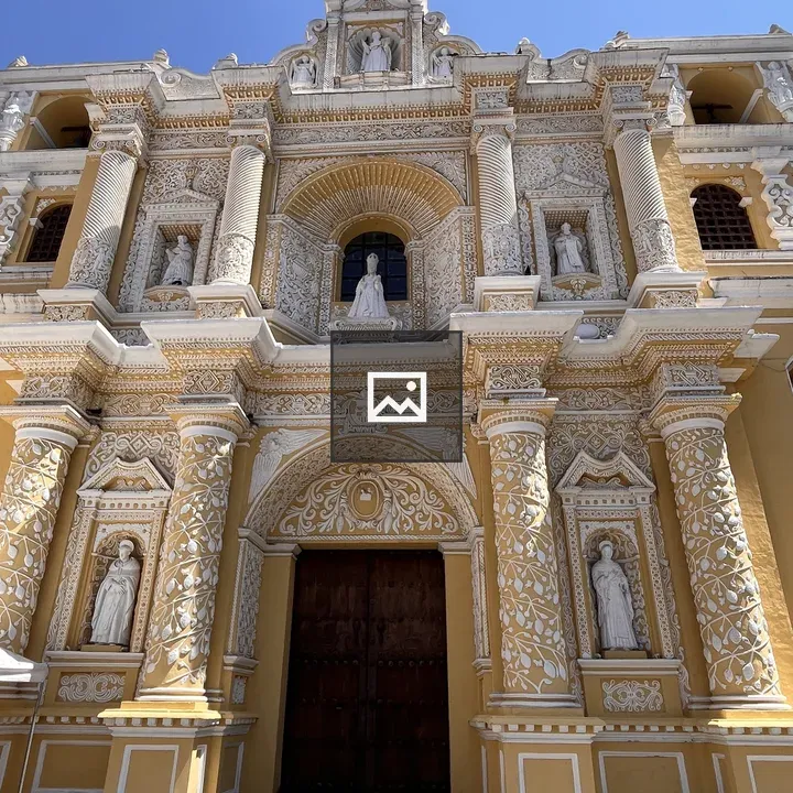 Saints niches on church facade