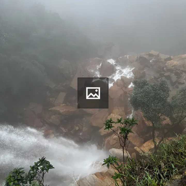 Waterfall view from the top