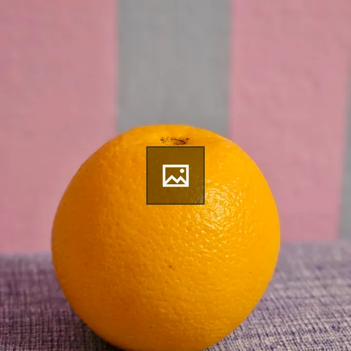 Orange on Textured Cloth